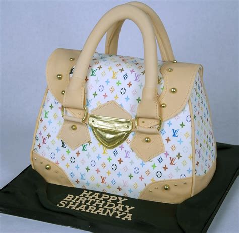 how to make a louis vuitton purse cake|Louis Vuitton handbag cake.